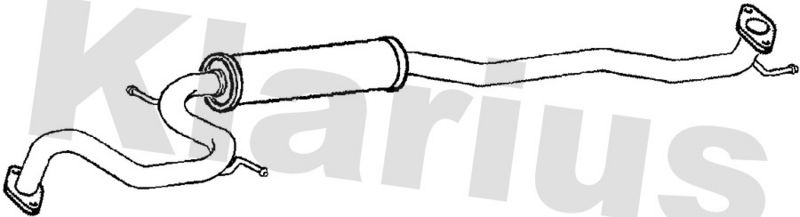 Klarius HA371D Centre Muffler - 1