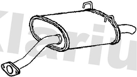 Klarius HA394V Rear Muffler - 1