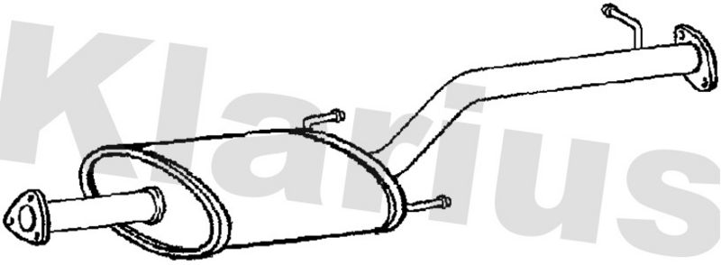 Klarius HA395T Centre Muffler - 1