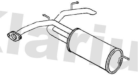Klarius HA420G Rear Muffler - 1