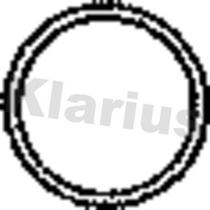 Klarius HAG4 Gasket, exhaust pipe - 2