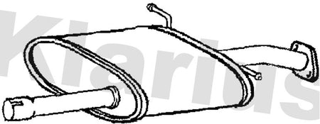 Klarius HY123K Centre Muffler - 1