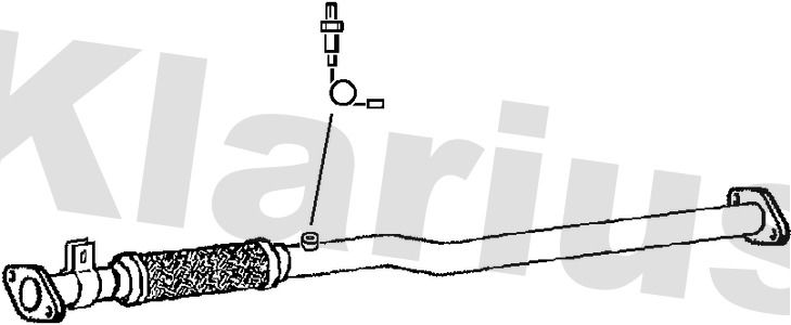 Klarius HY202V Exhaust Pipe - 1