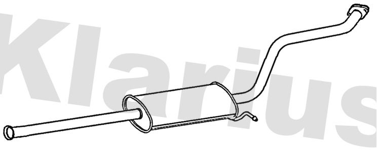 Klarius HY95L Centre Muffler - 1