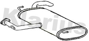 Klarius KA267X Rear Muffler - 1