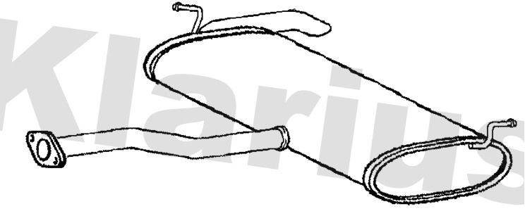 Klarius KA94W Rear Muffler - 1