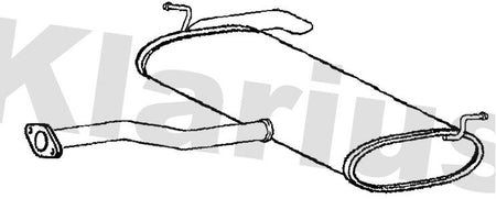 Klarius KA94W Rear Muffler - 1