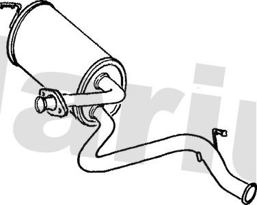 Klarius LR143L Rear Muffler - 1