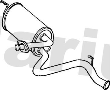 Klarius LR146H Rear Muffler - 1
