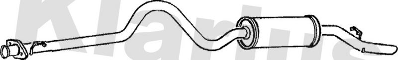 Klarius LR150C Rear Muffler - 1