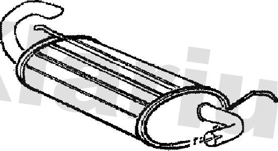 Klarius LR174Q Rear Muffler - 1