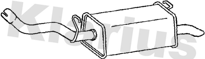 Klarius LR201C Rear Muffler - 1
