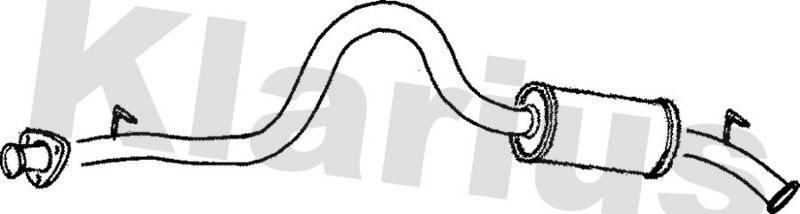 Klarius LR94J Rear Muffler - 1