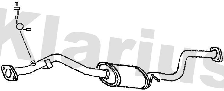 Klarius MA345P Centre Muffler - 1