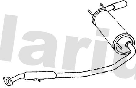 Klarius MA374X Rear Muffler - 1