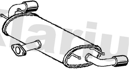 Klarius MA397M Rear Muffler - 1