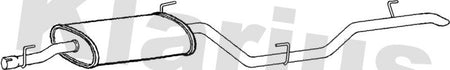Klarius MZ419D Rear Muffler - 1