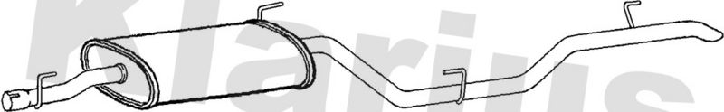 Klarius MZ419D Rear Muffler - 1