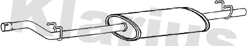 Klarius MZ430L Centre Muffler - 1
