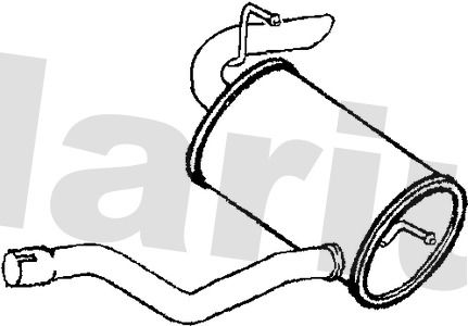 Klarius MZ524A Rear Muffler - 1