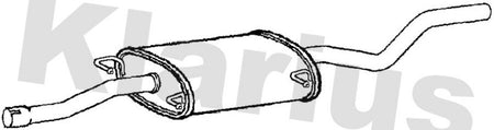 Klarius MZ527V Centre Muffler - 1