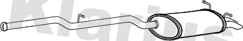 Klarius MZ561V Rear Muffler - 1