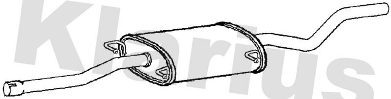 Klarius MZ569H Centre Muffler - 1