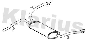 Klarius PG1082G Rear Muffler - 1