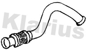 Klarius PG1108T Exhaust Pipe - 1