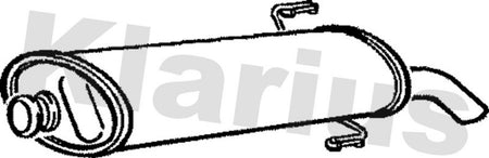 Klarius PG502J Rear Muffler - 1