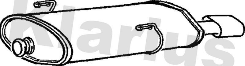 Klarius PG568L Rear Muffler - 1