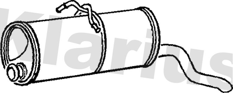 Klarius PG576B Rear Muffler - 1