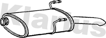 Klarius PG596W Rear Muffler - 1