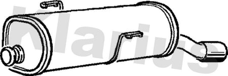 Klarius PG627B Rear Muffler - 1
