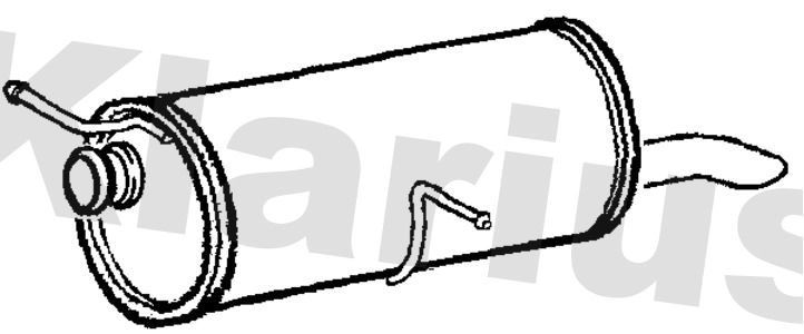 Klarius PG650Q Rear Muffler - 1