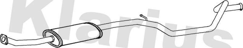 Klarius PG709E Centre Muffler - 1