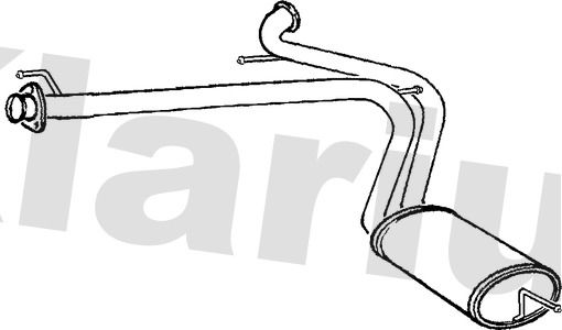 Klarius PG740J Rear Muffler - 1