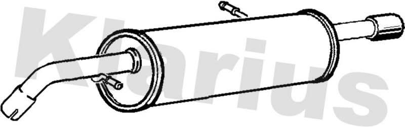 Klarius PG836T Rear Muffler - 1