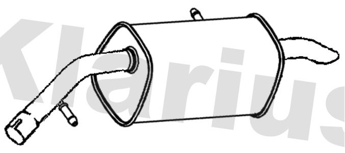 Klarius PG932C Rear Muffler - 1