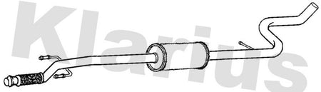 Klarius PG935X Centre Muffler - 1