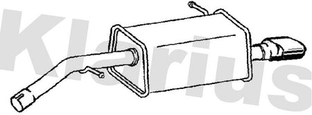 Klarius PG967B Rear Muffler - 1