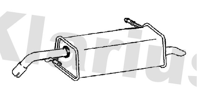 Klarius PG986X Rear Muffler - 1