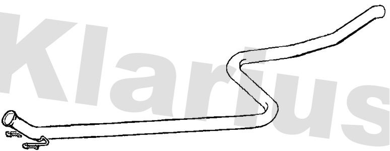 Klarius PG988V Exhaust Pipe - 1