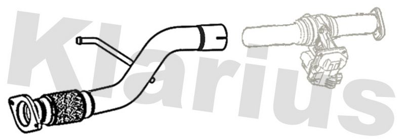 Klarius RN1028E Exhaust Pipe - 1