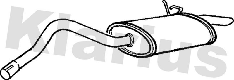 Klarius RN673L Rear Muffler - 1