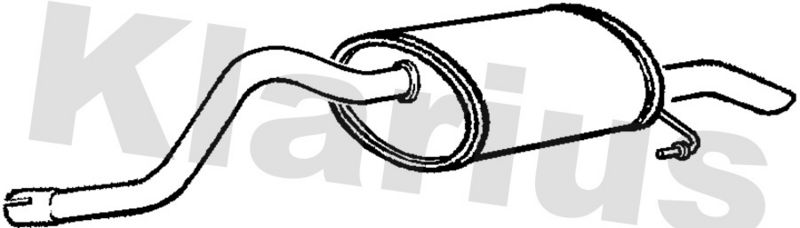 Klarius RN815D Rear Muffler - 1