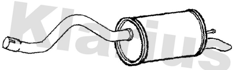 Klarius RN978M Rear Muffler - 1