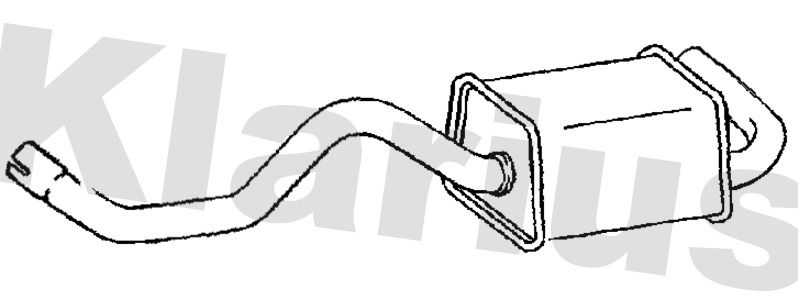 Klarius RN982H Rear Muffler - 1