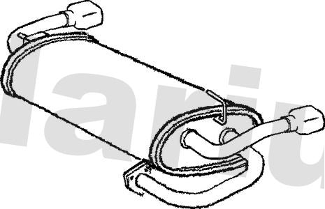 Klarius RR292P Rear Muffler - 1