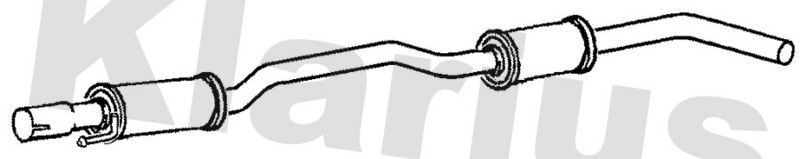 Klarius RR325Q Centre Muffler - 1